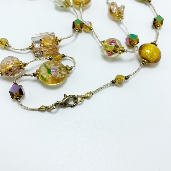 Crystal Beaded Costume Necklace - Picture 5 of 6